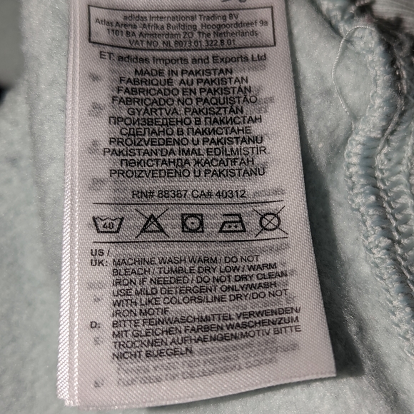 ADIDAS COEEZE CROPPED HOODIE CROPPED HOODIE - Picture 4 of 10